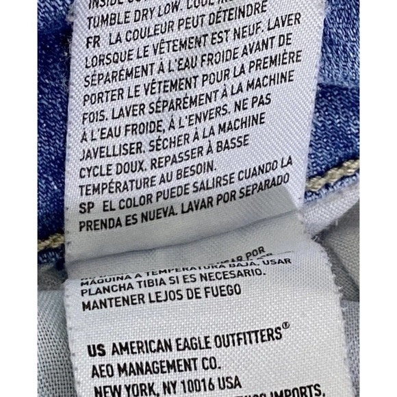 American Eagle Women’s Skinny Straight Jeans 10 R Next Level Stretch - Picture 14 of 16